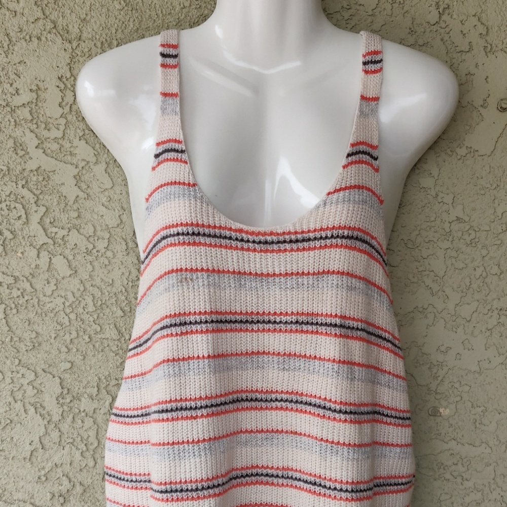 Free people oversized striped knit tank top - Picture 2 of 8